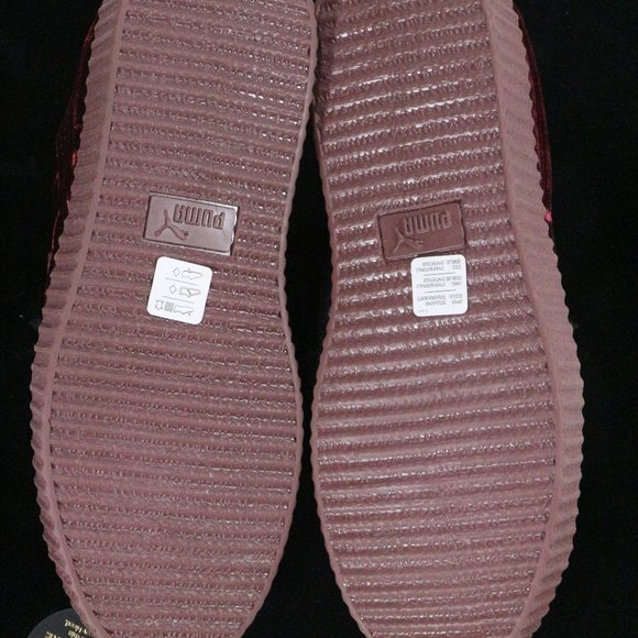 FENTY x PUMA Rihanna Creeper Burgundy Sneakers Sz 10 US Men 11.5 Wmn - Picture 13 of 16